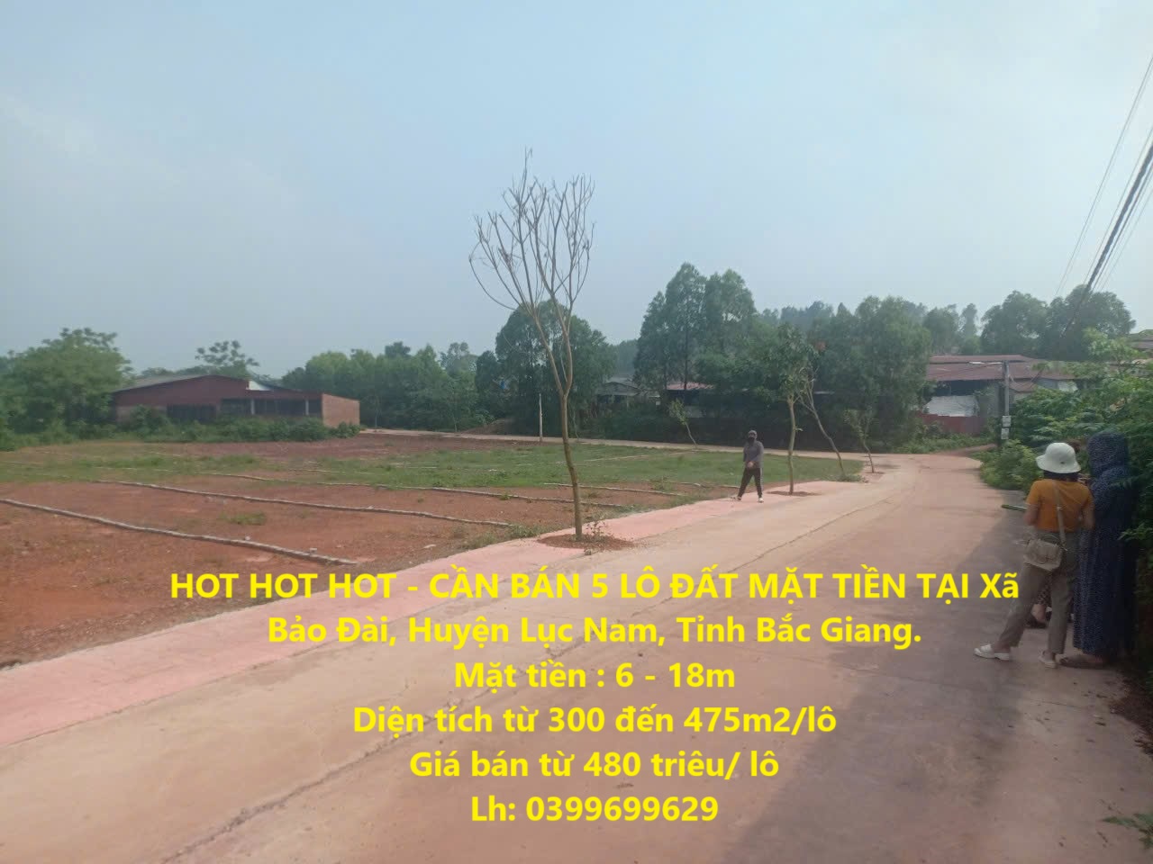 HOT HOT HOT - CẦN BÁN 5 LÔ ĐẤT MẶT TIỀN TẠI Xã Bảo Đài, Huyện Lục Nam, Tỉnh Bắc Giang. - Ảnh chính